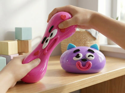 Squishy Antiestrés de Maltosa Semilíquida – Caras Divertidas