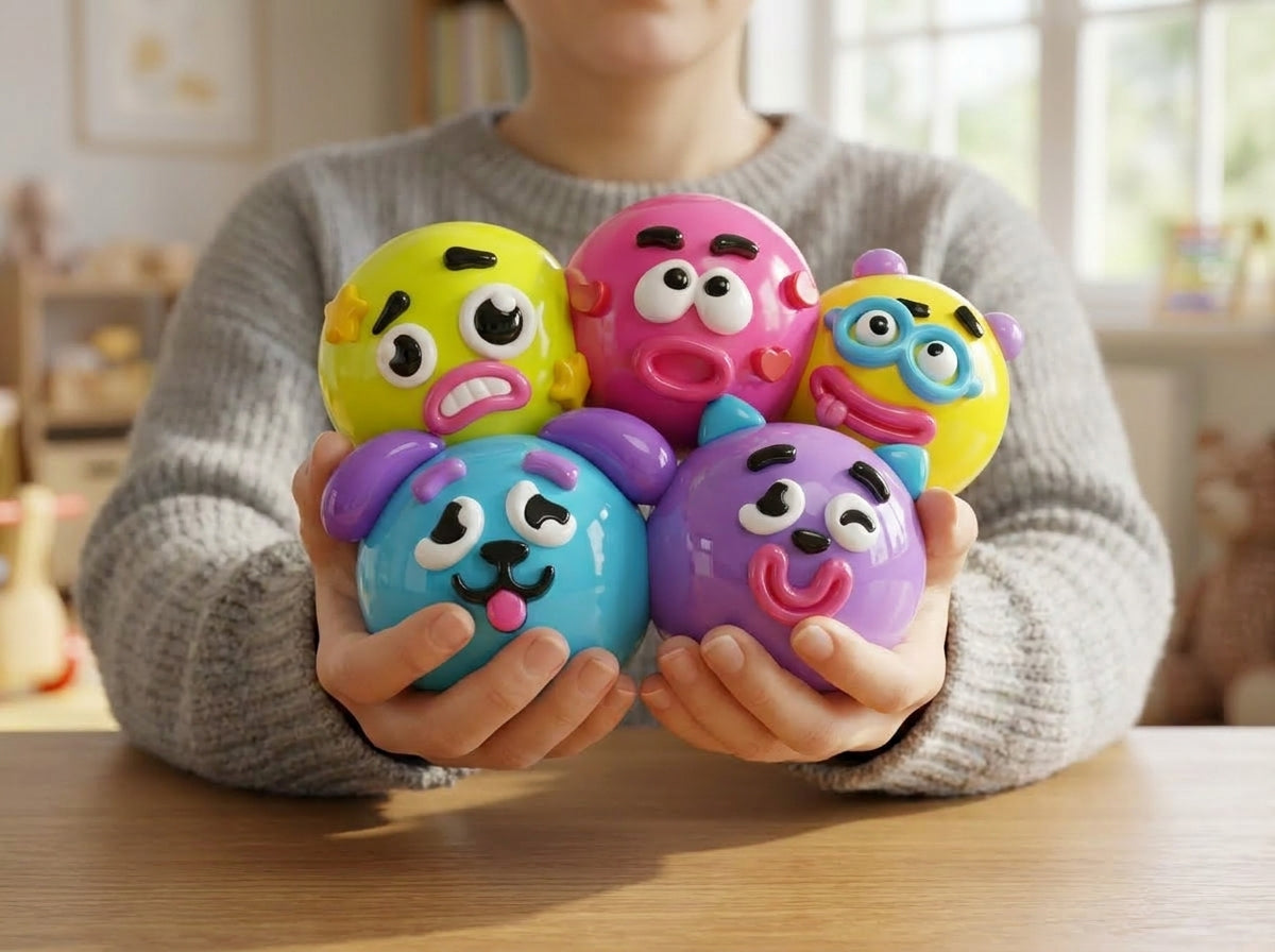 Squishy Antiestrés de Maltosa Semilíquida – Caras Divertidas